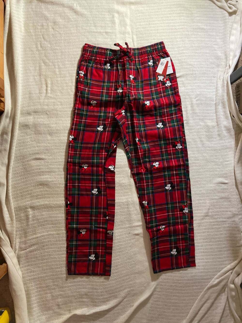 Old Navy x Disney Mickey & Minnie Mouse Holiday Plaid Flannel Pajama Pants